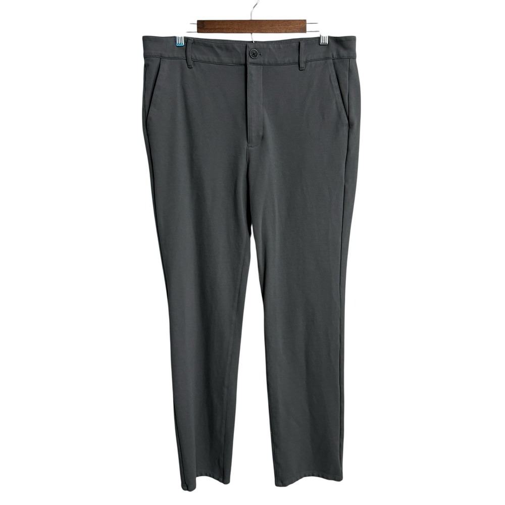 True Classic slim fit pants men's 36x30 gray active performance golf preppy work
